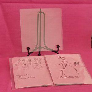 Wedding Stamps by Stamping Bella! Bride and Bridesmaids!!